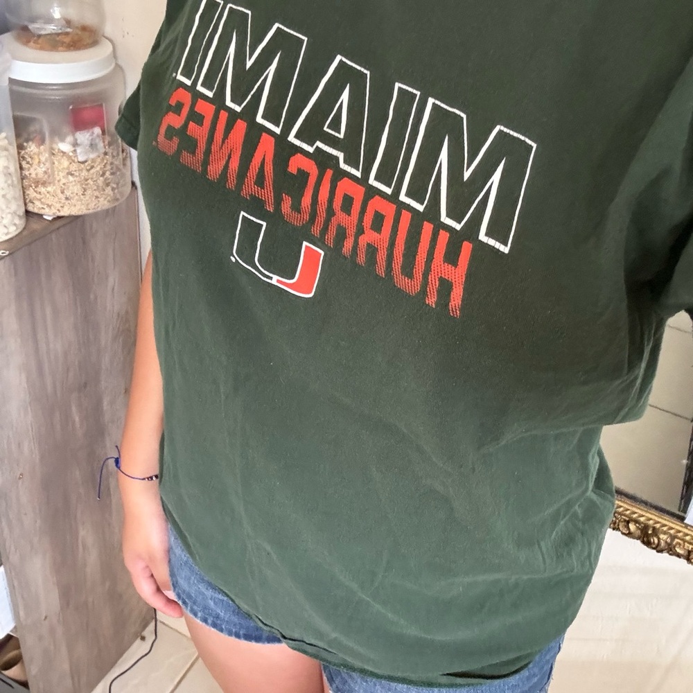 Green Miami Hurricanes T-Shirt
